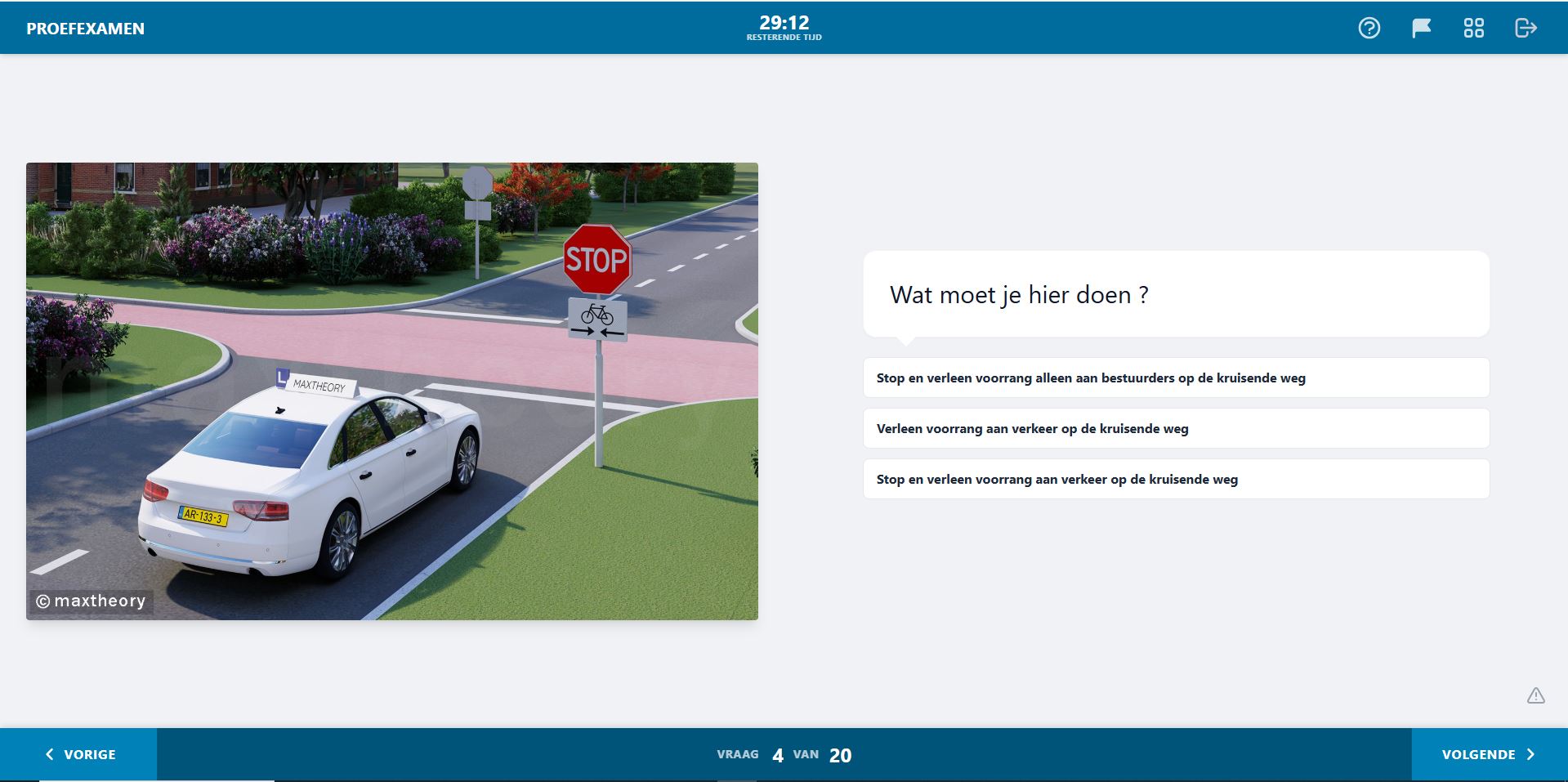meerkozen theorie examen